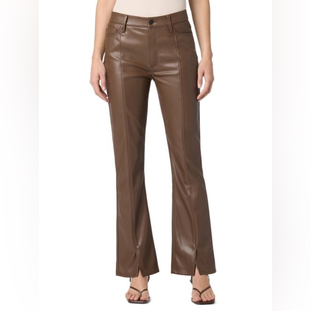 *NWT* Hudson Jeans Blair High-Rise Bootcut Pants With Vent Slits in Espresso